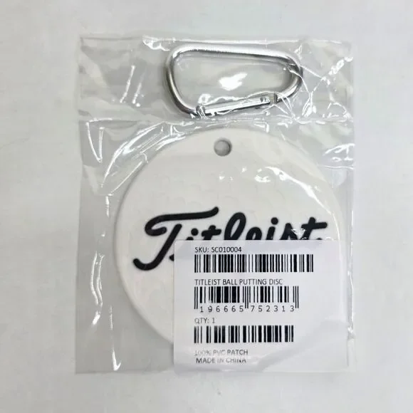 Scotty Cameron Titleist Golf Ball Putting Disc White Black - NEW - Picture 2 of 5